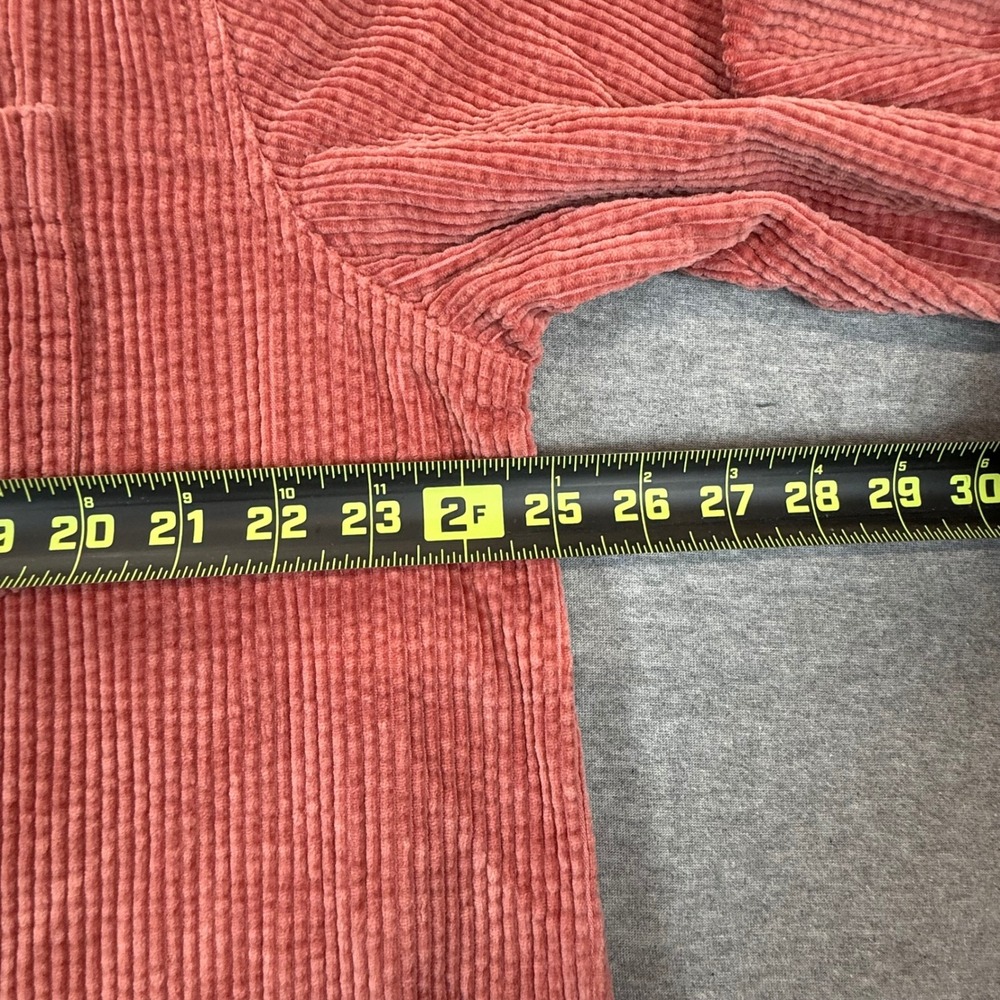 LL Bean Womens XL Pink Corduroy Button Down Shirt Cotton Long Sleeve OQT22 - Picture 6 of 7